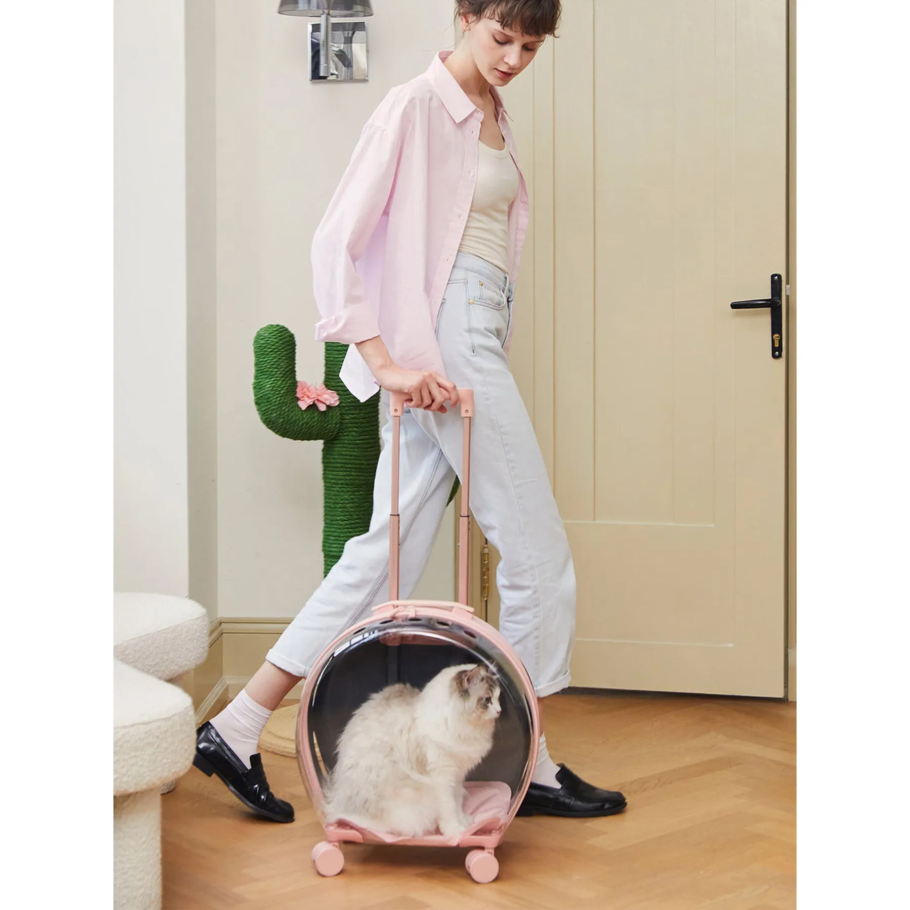VETRESKA BUBBLE PET CARRIER - PINK