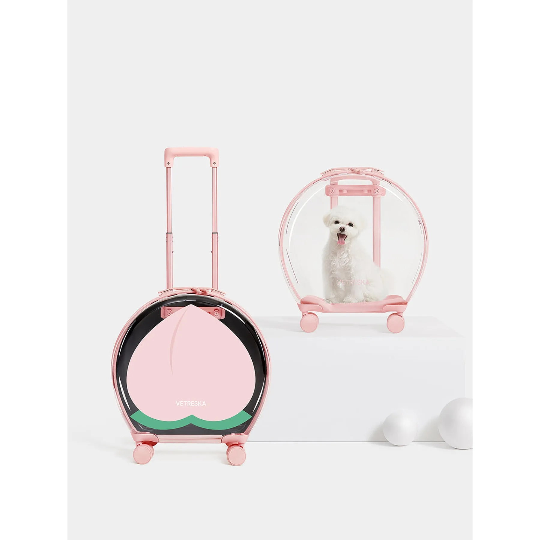 VETRESKA BUBBLE PET CARRIER - PINK