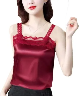 Women Slim-Fit Camisole Summer Casual Street Tanks Tops Lightweight Sleeveless Beach Vest