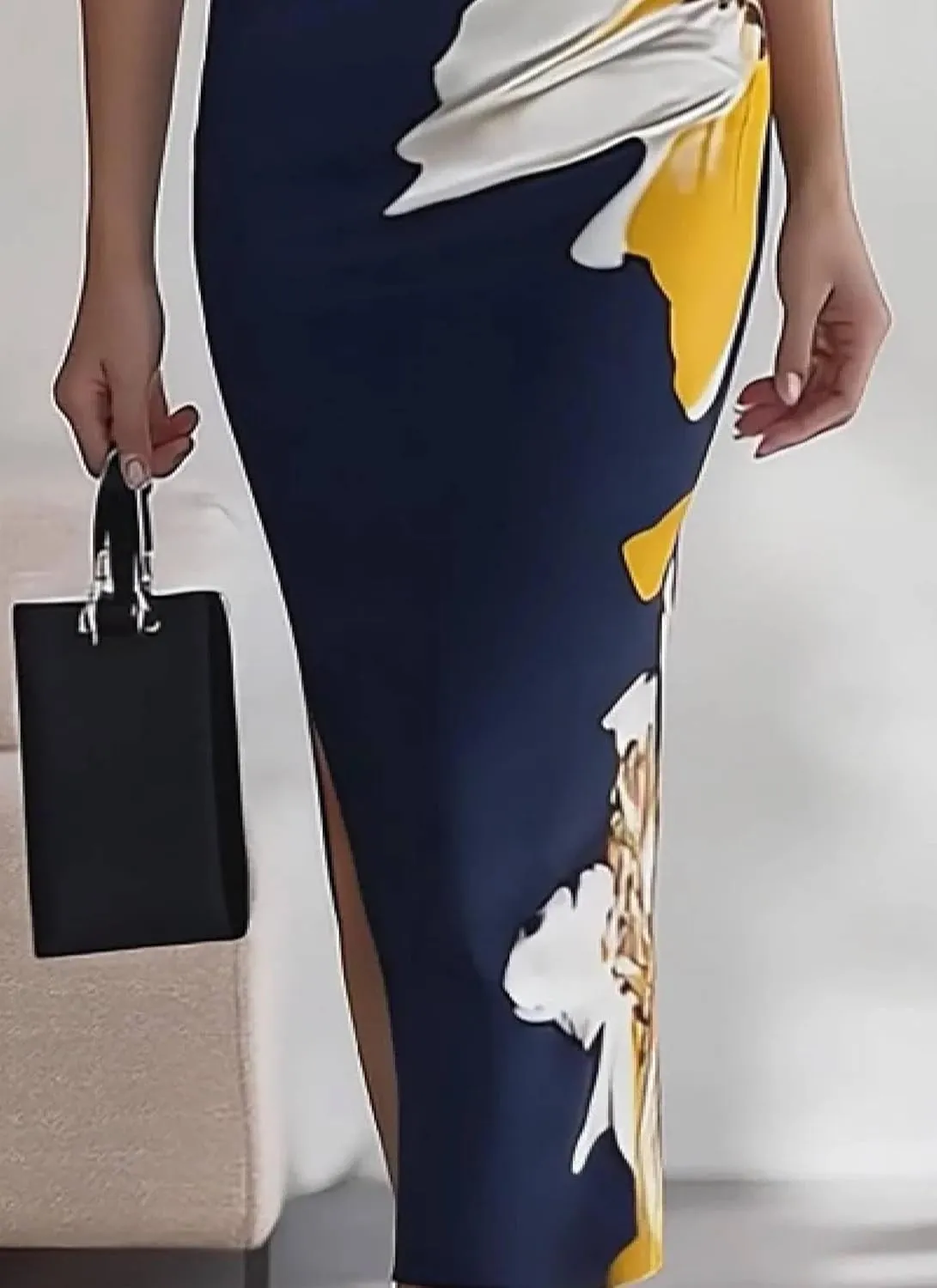 Women's 2025 Summer Sexy Bodycon Maxi Dress Boho Floral Print Elegant V Neck Formal Cocktail Wedding Guest Dresses
