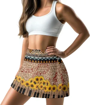 Women's Athletic Tennis Skorts with Pockets Built-in Shorts Golf Active Skirts for Sports Running Gym XS-3XL