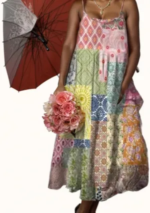 Women's Bohemian Spaghetti Strap Sleeveless Dress Loose Casual Vintage Floral Print Flowy Scoop Neck Maxi Long Dresses