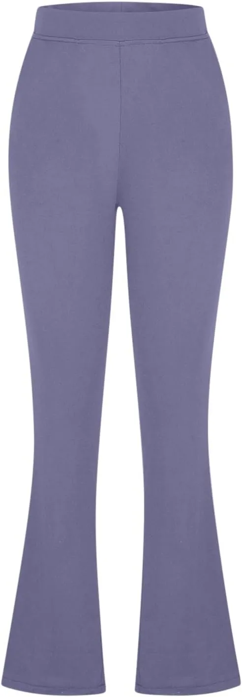 Womens Bootcut Dress Pants Stretchy Yoga Work Trousers High Waist Casual Flare Slacks Office Business Lounge Clothes