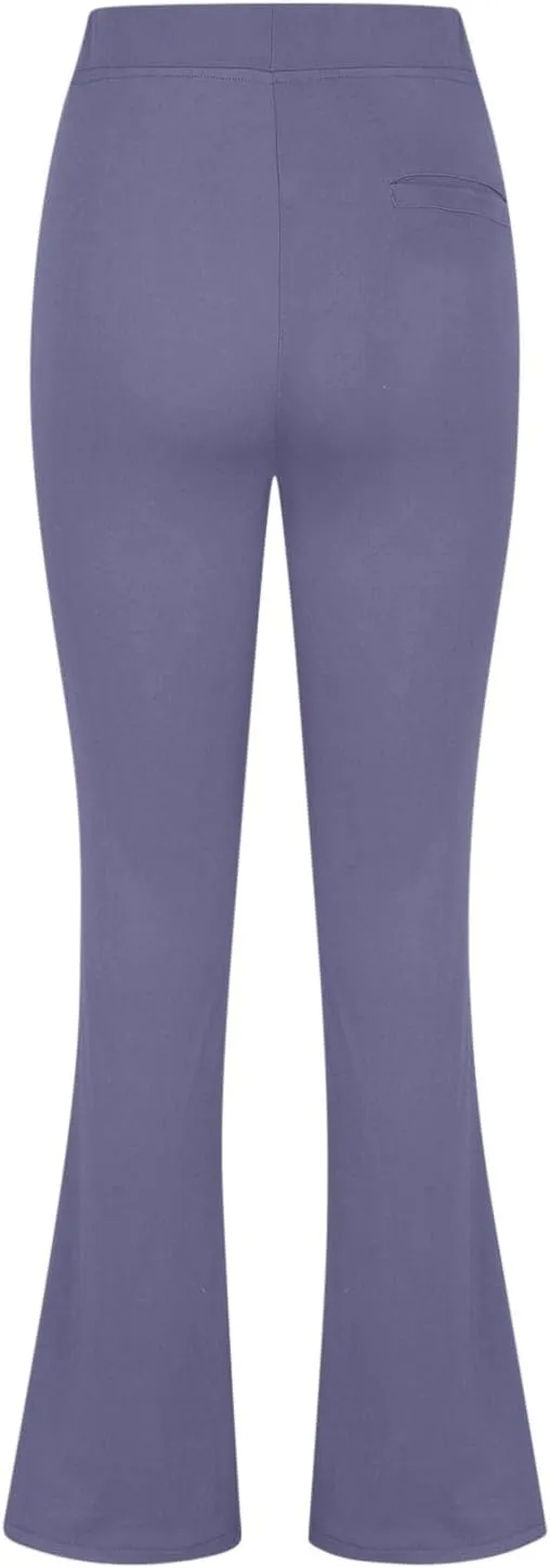 Womens Bootcut Dress Pants Stretchy Yoga Work Trousers High Waist Casual Flare Slacks Office Business Lounge Clothes