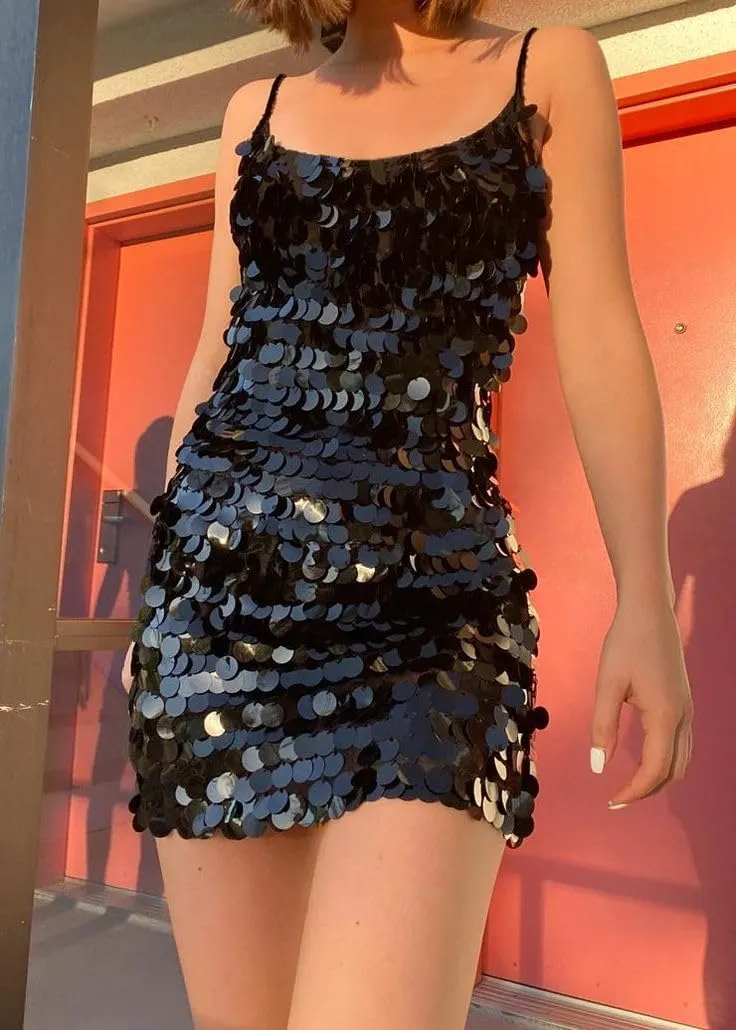 Women's Sequin Mini Dresses Prom 2025 Short Bodycon Cocktail Dresses Sexy Sparkly Homecoming Dress for Teen RHH133