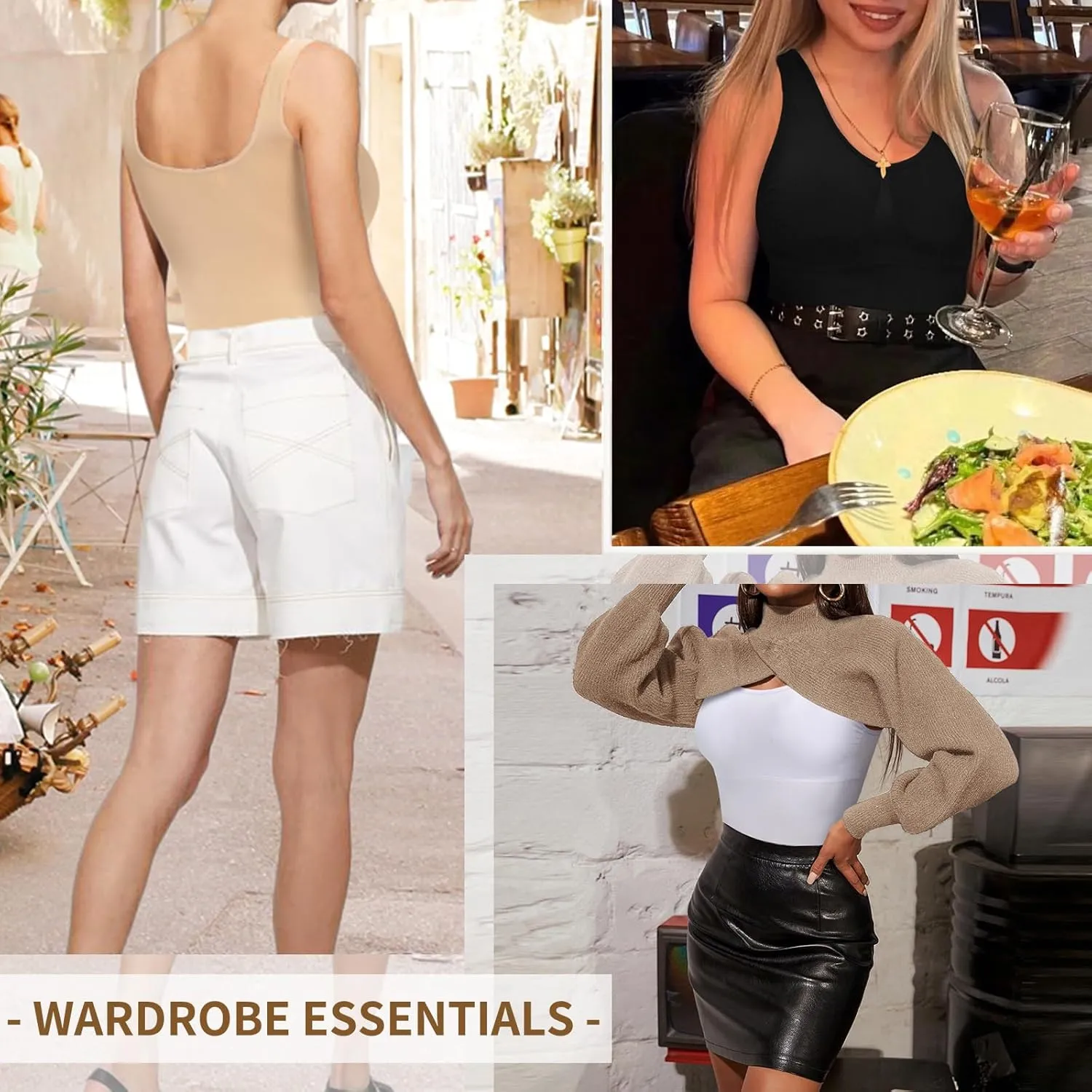 Women's Shapewear Cami with Built in Bra bodysuit shapewear tummy control Padded Compression tank tops