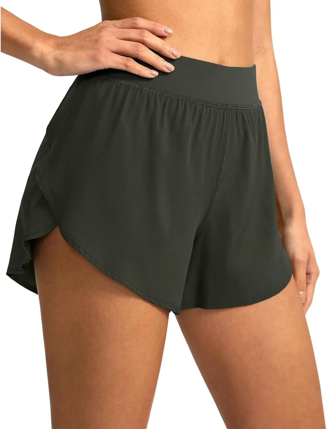 Womens Skorts Floral Ruffled Chiffon Summer Flared Mini Skirts Flowy Shorts for Women Skorts Mini for Teen Girls