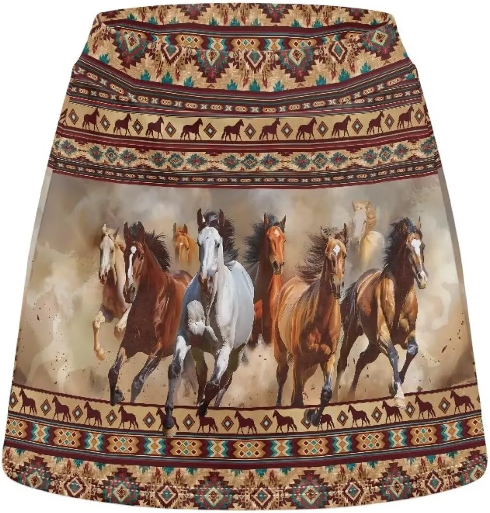 Women's Skorts Skirts High Waisted Summer Going Out Y2K Bodycon A Line Skirt with Shorts Underneath