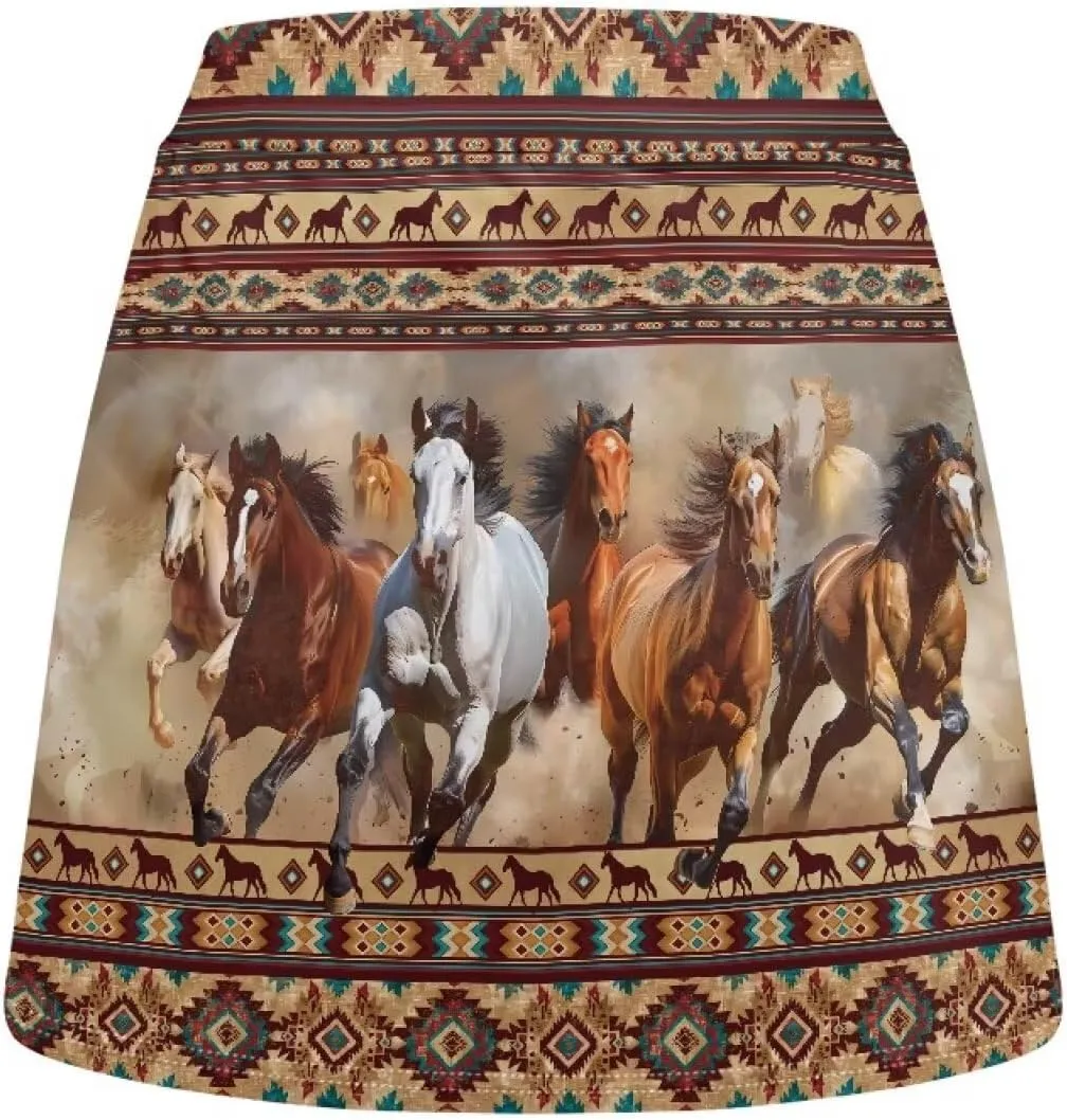 Women's Skorts Skirts High Waisted Summer Going Out Y2K Bodycon A Line Skirt with Shorts Underneath