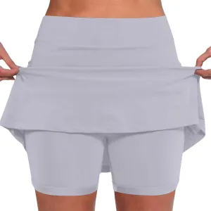 Womens Summer Skorts with Pockets Tummy Control Plus Size Skorts for Women High Waist Athletic Sports Skirt Casual