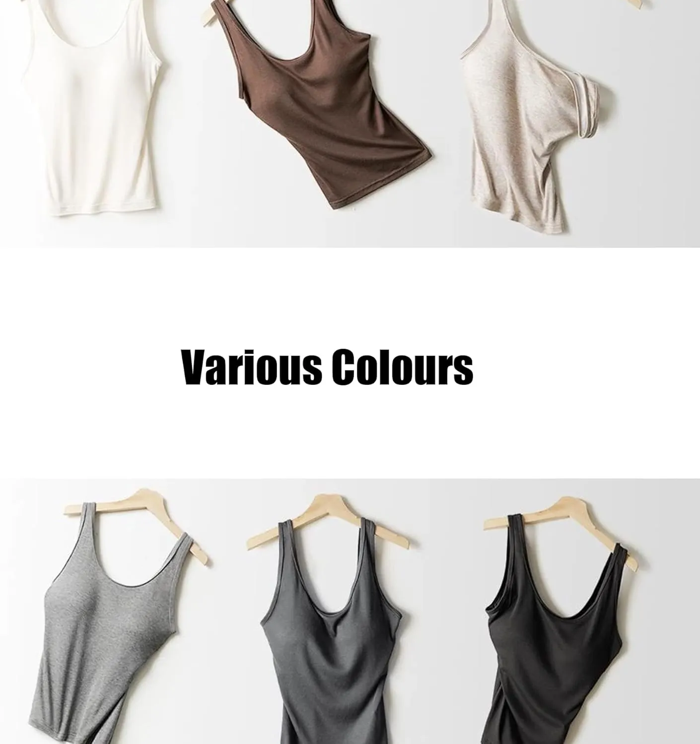 Women's Underwear Camisole Seamless Bra 2in1 Vest Bottoming Shirt Suspended Inner Wear with Chest pad Tanks Basic top