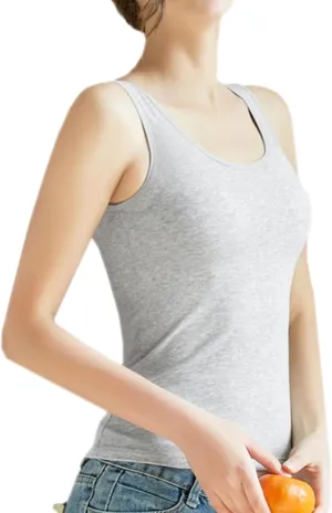 Women's Underwear Camisole Seamless Bra 2in1 Vest Bottoming Shirt Suspended Inner Wear with Chest pad Tanks Basic top