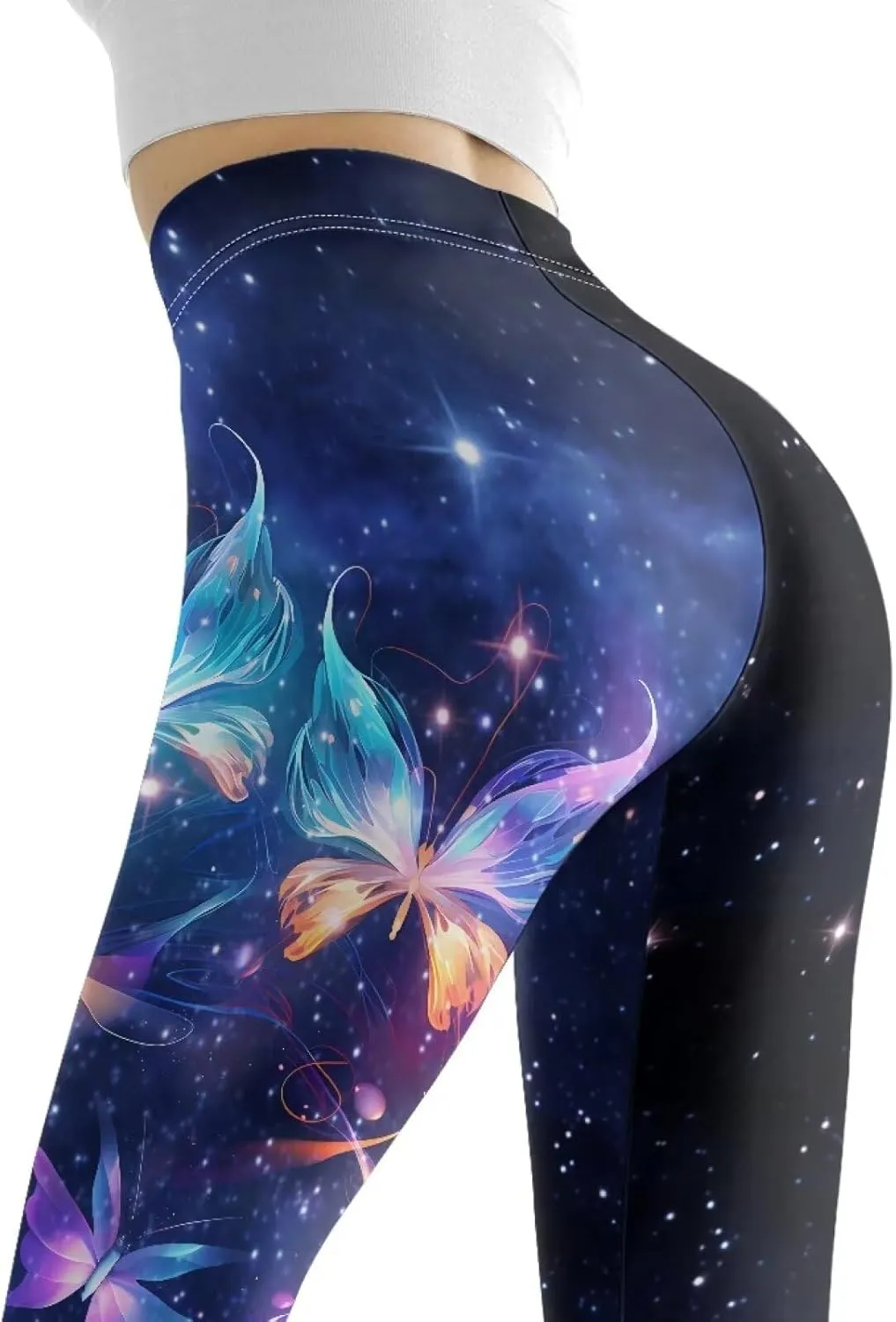 Workout Leggings Stretch Yoga Pants Plus Size for Women XS-3XL Butt Lifting Leggings Full Length Tights