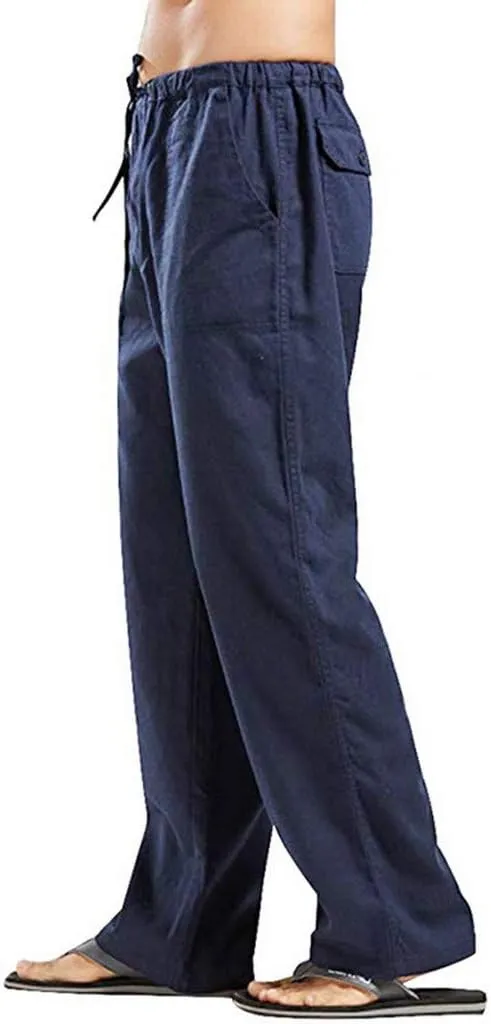 Ymosrh Camping Pants Men Printed Overalls Casual Pocket Sport Work Casual Trouser Pants Mens Casual Work Pants