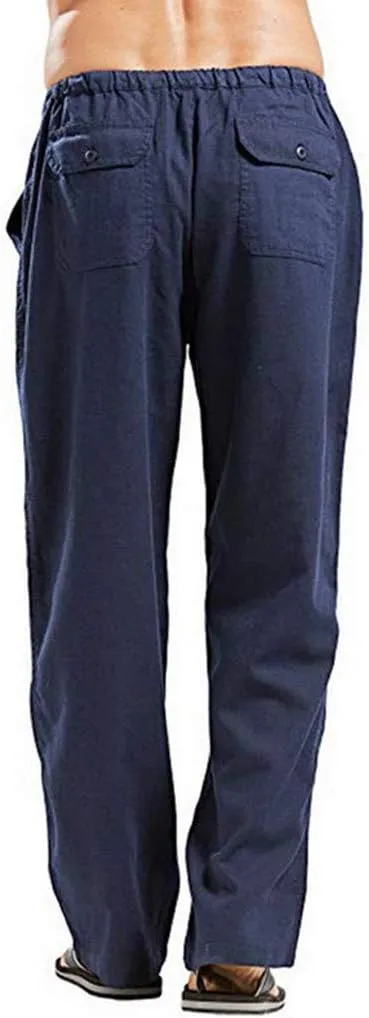 Ymosrh Camping Pants Men Printed Overalls Casual Pocket Sport Work Casual Trouser Pants Mens Casual Work Pants