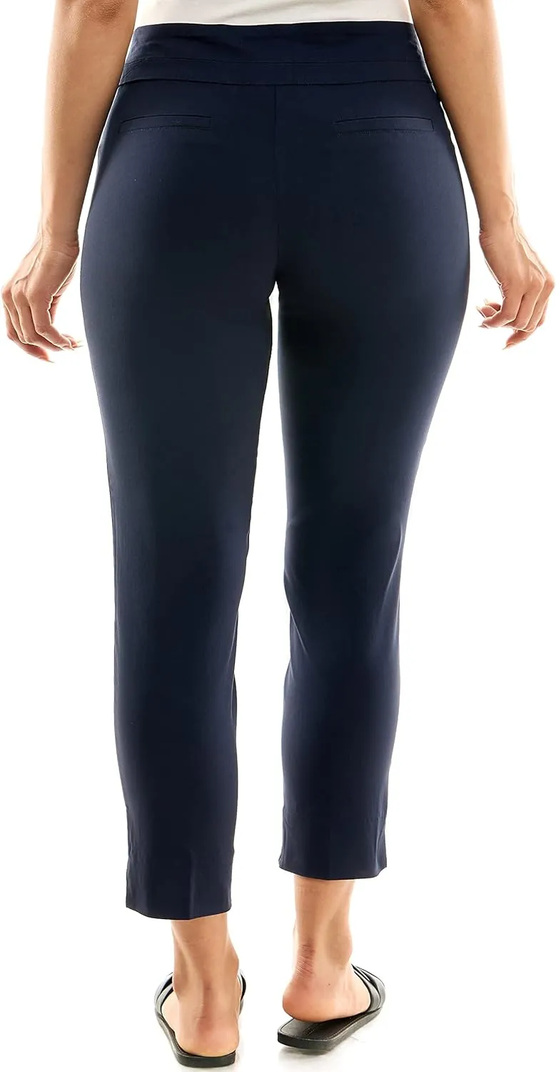 Zac & Rachel Women's Petite Pull-on Ankle Length Pants with Millennium Fabric